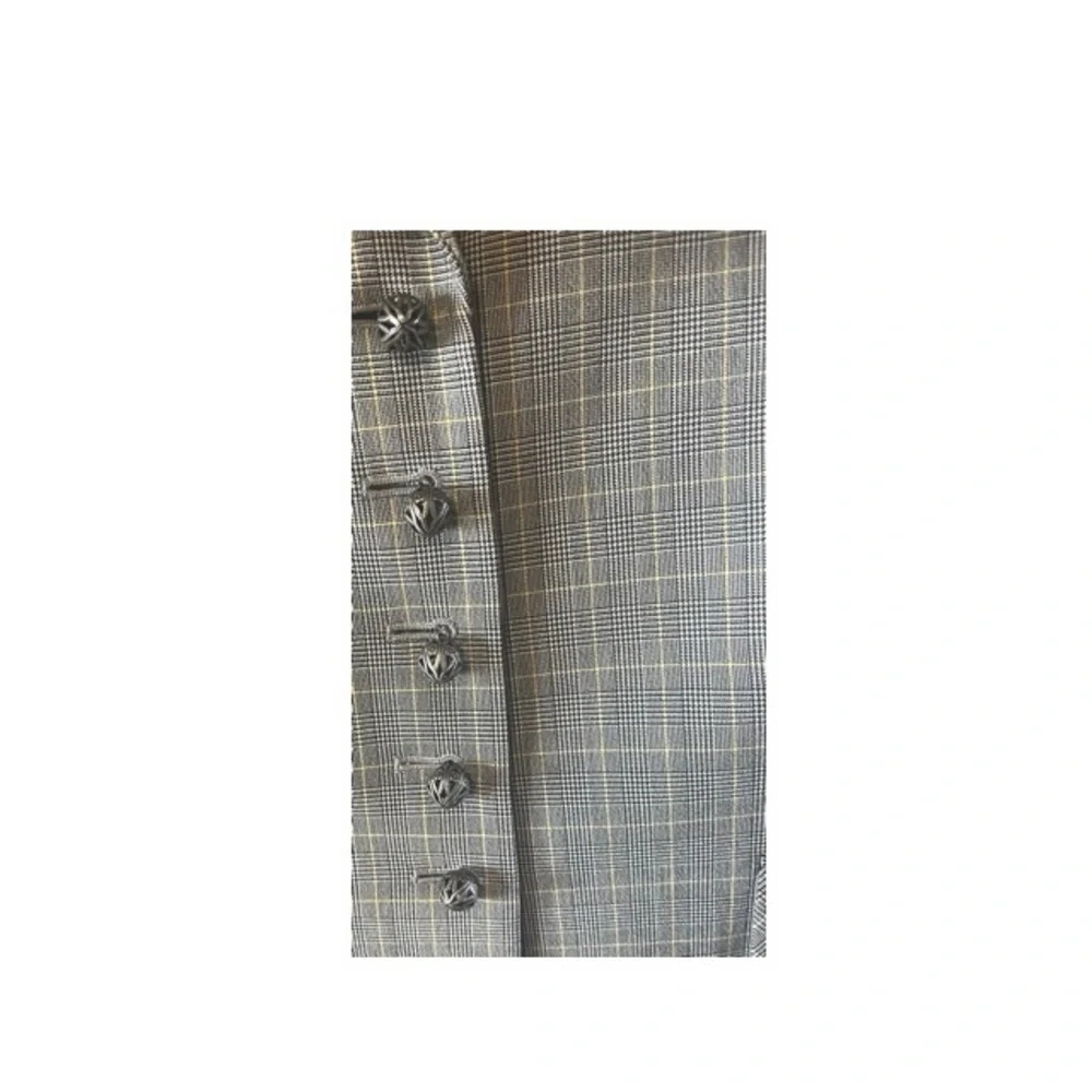 Tahari ASL gray yellow
